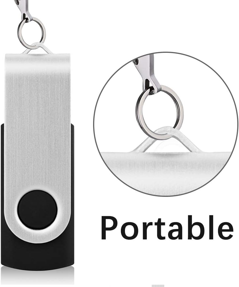 USB 3.0 Flash Drive, KEXIN 16 GB Flash Drive 3.0 16GB Thumb Drive Bulk Jump Drive Memory Stick Zip Drive, Black 10 Pack