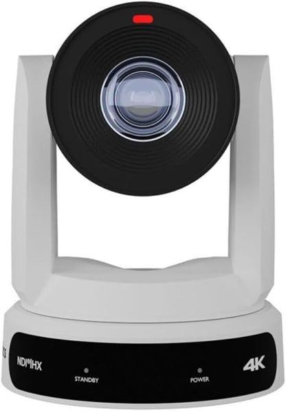 PTZOptics Move 4K 30x Auto-Tracking PTZ Camera with Built-in Tally Light, 3D Noise Reduction, and Advanced White Balance Modes (White)