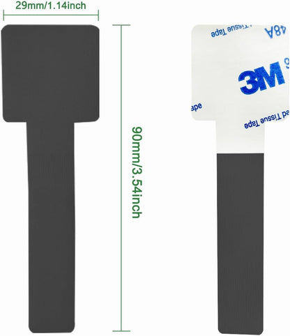 100pcs Hook and Loop Cable Ties, Sticky-Back Cable Straps, Cable Clip,Cord Organizer, Wire Management,Household & Office Essentials (Black)