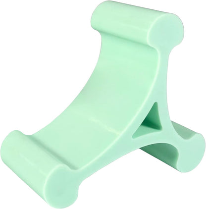 Skalene Phone Stand - 100% Silicone Rubber, Adjustable Phone Holder, Prop, Rest - Desk, Office, Home, Kitchen Accessory (Mint Green)
