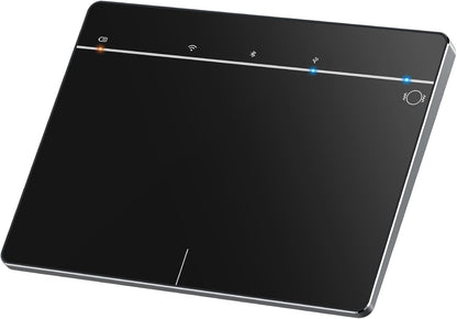 Wireless Bluetooth Trackpad for Windows 10/11, 3-in-1 Connectivity Modes, Support Multi-Touch Gestures, High Precision Control for PC & Laptop (Black)