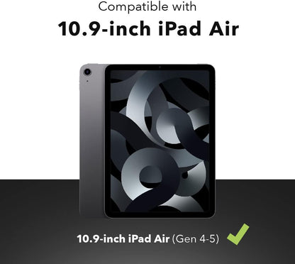 ZAGG Pro Keys Detachable Case and Wireless Keyboard for iPad Air 11" (M3)/ Air 10.9" (Gen 4, Gen 5), iPad Air 11" (M2) - Bluetooth Pairing, Backlit Laptop-Style Keys, Apple Pencil Holder, Black