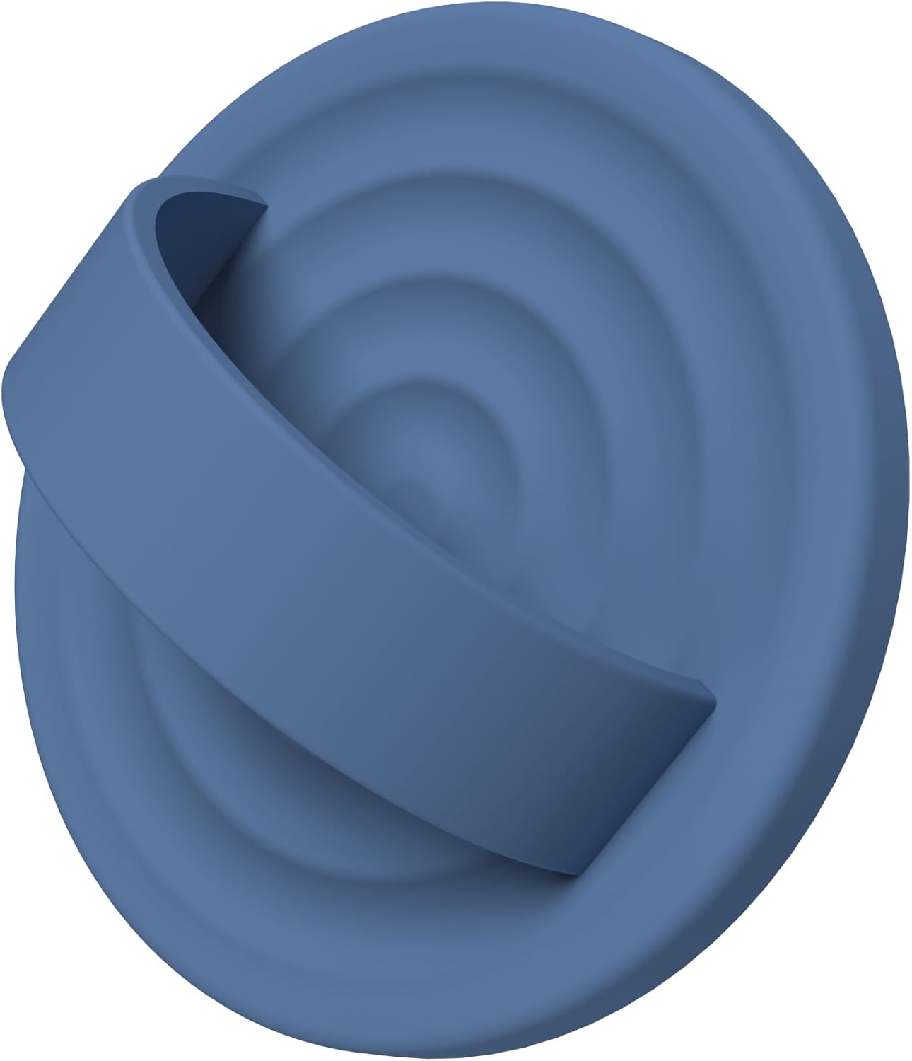 Magnetic Phone Ring Grip Holder, Silicone Finger Loop Grip, Compatible with MasSafe, Back of Phone for iPhone Pro Max/Plus/16/15/15/14/13/12 Series, Azure Blue