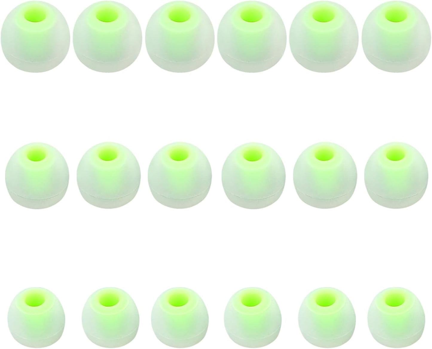 Earbud Replacement Tips Silicone Earbud Tips Earbud Covers Fit for in-Ear Headphones (Inner Hole 3.8mm -5.1mm) Earbud Rubber Tips Eartips 9 Pairs S/M/L