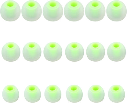 Earbud Replacement Tips Silicone Earbud Tips Earbud Covers Fit for in-Ear Headphones (Inner Hole 3.8mm -5.1mm) Earbud Rubber Tips Eartips 9 Pairs S/M/L