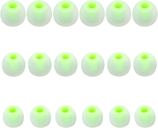 Earbud Replacement Tips Silicone Earbud Tips Earbud Covers Fit for in-Ear Headphones (Inner Hole 3.8mm -5.1mm) Earbud Rubber Tips Eartips 9 Pairs S/M/L