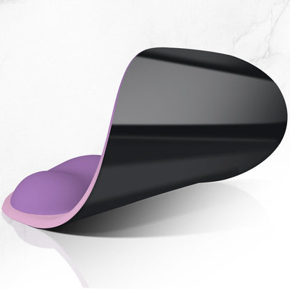 ITNRSIIET Ergonomic Mouse Pad, Cushioned Gel Wrist Rest, Non-Slip Base, Smooth Surface, Cute Multi-Color, 9.5 x 8.2 in, Purple Pink Gradient