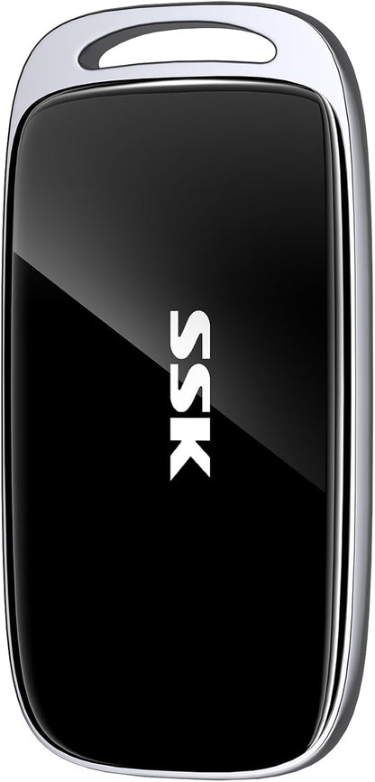 SSK 4TB SSD External Hard Drive, Portable SSD Drive up to 2000 MB/s, USB 3.2 Gen2X2 External Solid State Drives for iPhone 15/16 PRO、Mac、Phone OTG、Laptops with LED Indicator