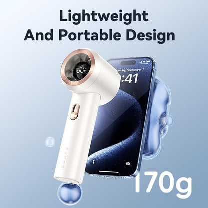 Portable Fan For Travel Mini: Small Pocket Handheld Personal Rechargeable Battery Operated USB High Speed Keeping Cool In Hot Weather Summer Beach For Women (white)