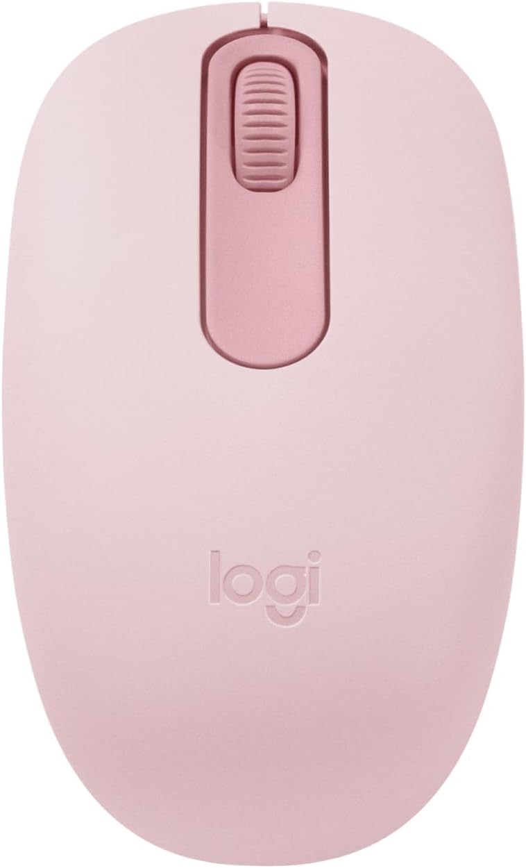 Logitech M196 Bluetooth Wireless Mouse, Compact and Portable Mouse for Laptops, Tablets and More, 12-Month Battery, Smooth Tracking, Compatible with PC and Mac, Windows and macOS - Rose