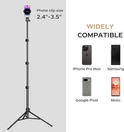 FUNSNAP C05 Kit Gimbal Stabilizer for iPhone with Extendable Tripod AI Tracking Sensor and Fill Light