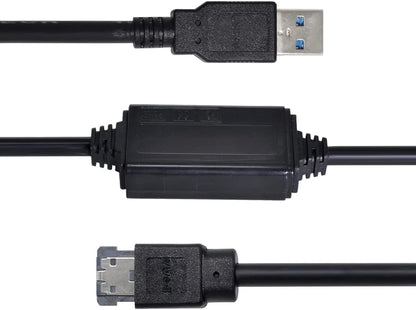 chenyang USB 3.0 to eSATA Adapter 6Gbps for Hard Disk, USB 3.0 to eSATA External SATA Convertor Power eSATA 6Gb/s to USB 3.0 Adapter eSATA Plus USB 3.0 Adapter