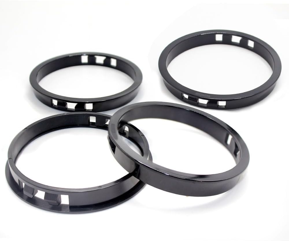 3-9/16"(90mm) Black Snap-in Knockout Insulating Bushing Grommets, Plastic Cable Hole Grommets for Wiring, Round Nylon Snap in Locking Electrical Wire Cord Hose Tubing Bushings Grommets, 4pcs