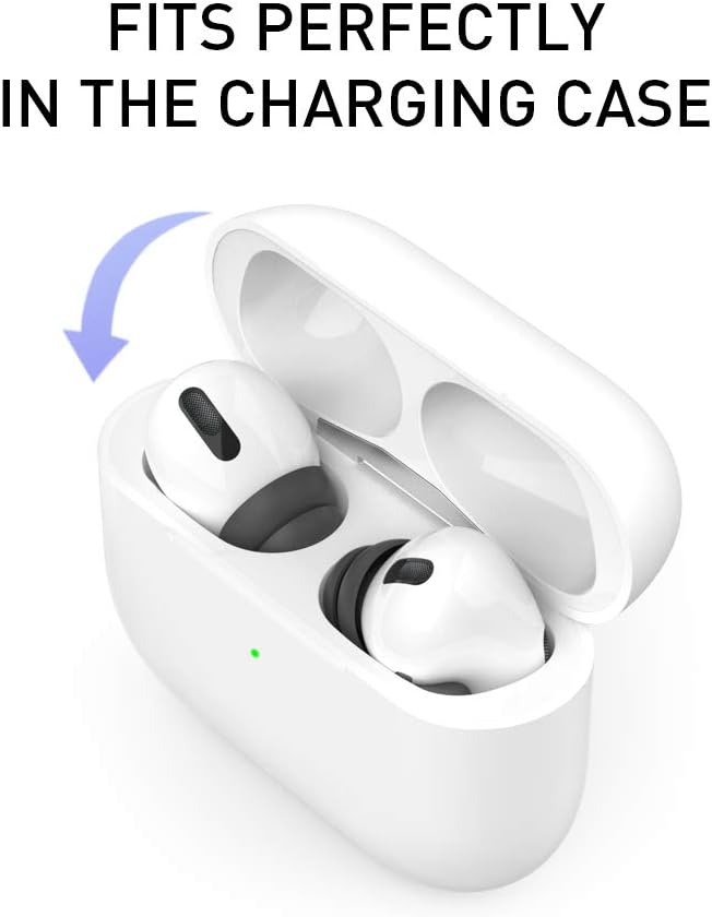 Delidigi for 6 Pairs AirPods Pro 2nd/1st Generation Replacement Ear Tips,Noise Reduction Silicone Earbuds Earplug Accessories Built-in Dust Guard Screen&Fit in The Charging Case S/M/L Size