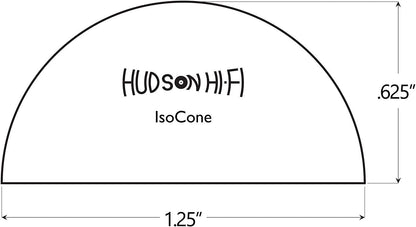 Silicone Speaker Isolation Feet (8-Pack, 1.25") – Non-Skid Adhesive Pads for Turntable, Subwoofer & Audio Equipment – Vibration Dampening, 20 Duro Rubber