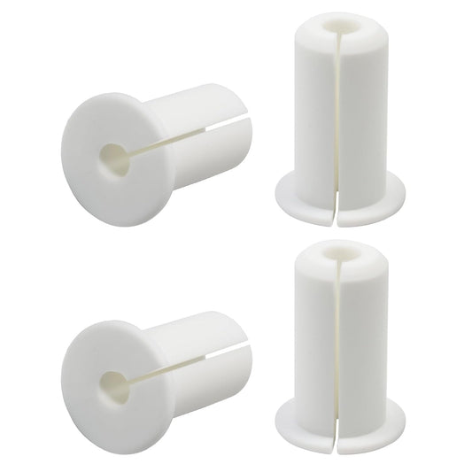 4pc Starlink Cable Grommet 3/4" Silicone Waterproof Wall Hole Pass Through Split Cable Bushings for TV Wire Ethernet Cord, Starlink Cable Routing Kit Accessories, 38mm/1.5" Ht, White