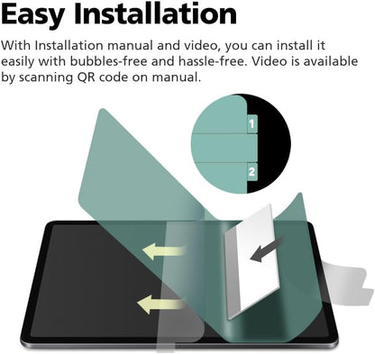 2-Pack Anti Glare Screen Protector with Blue Light Filter For iPad Pro 13 inch M4 2024, Anti-Glare Matte PET Film, Anti-Fingerprint, High Touch Sensitivity, Easy Installation