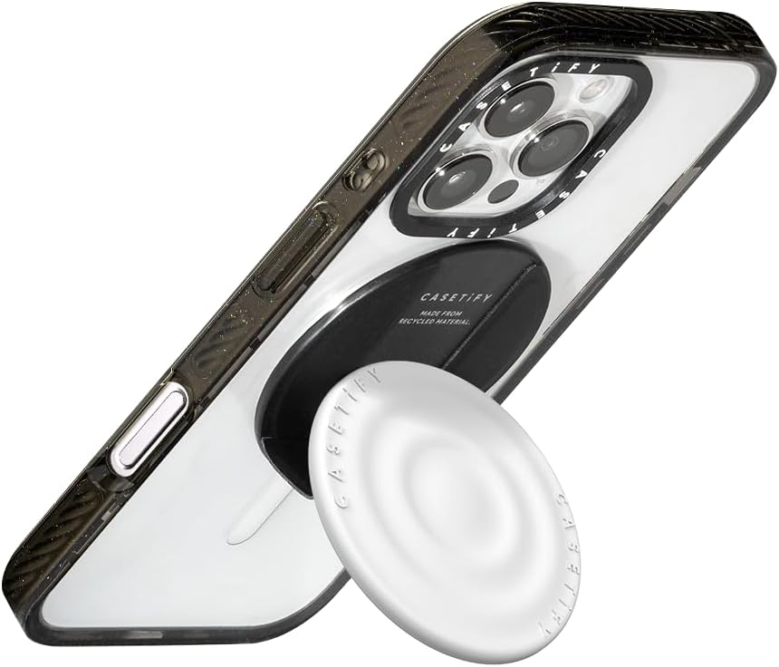 CASETiFY Snappy Ripple Grip Stand Compatible with Magsafe - White