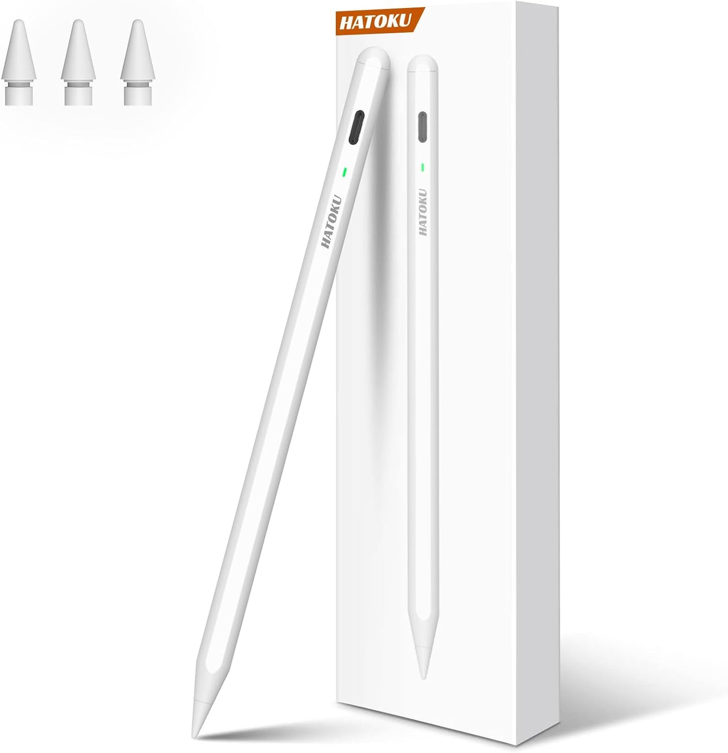 Stylus Pen for iPad 2018-2025: HATOKU 15 Mins Fast Charging Pencil Pro for iPad with Tilt Sensitivity Palm Rejection - Pen for iPad Air 3 4 5 M2 M3- Pro 11" 12.9" M4 - Mini 5 6-6 7 8 9 10 11th Gen