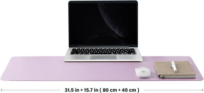Cork Purple Desk Mat - Dual-Sided Desk Pad for Office and Home - Desk Organization and Accessories - Ideal for Large Mouse Pad and Desk Mats on Top of Desks(31.5"x 15.7")