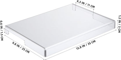 NOLITOY Acrylic Keyboard Cover, Clear Protector, PC Desk Stand for Keyboard Storage Acrylic Monitor Stand Riser and