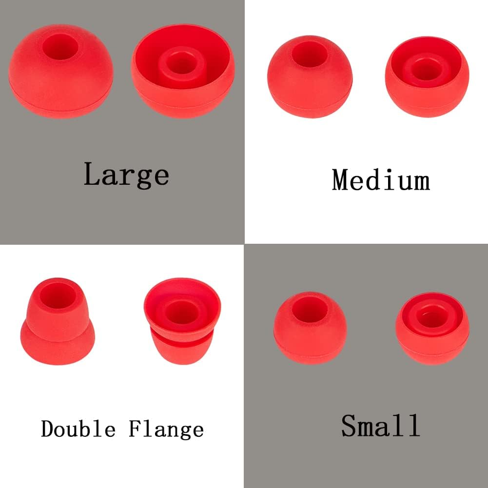 Silicone Earbud Replacement Tips Earbuds Eargels Earpads Compatible with Powerbeats 1/2/3 Wireless Beats by Dre Headphones,4 Pairs Earbud Tips