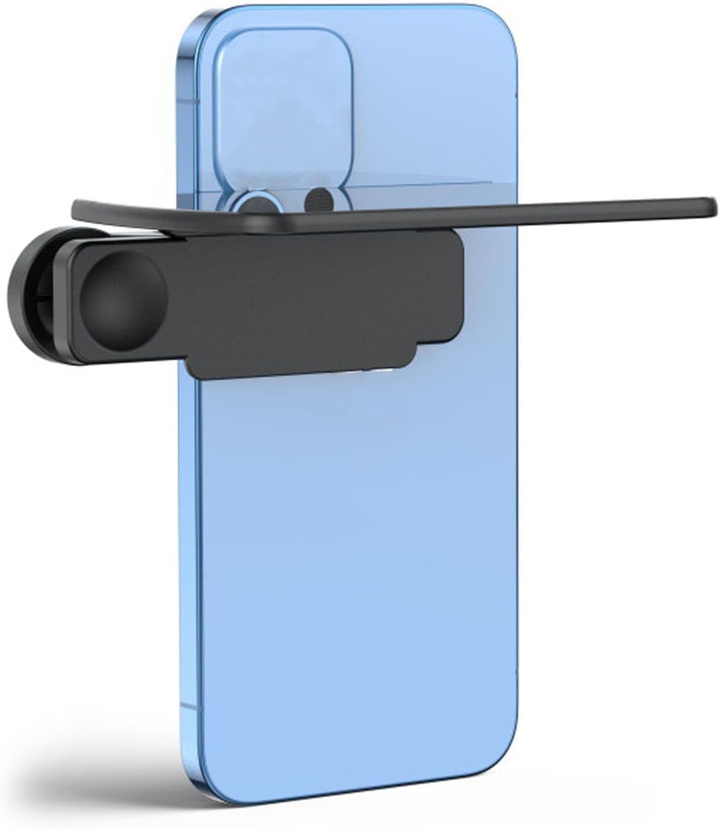 Mirror Effect Lens - Capture Stunning Reflections Instantly, Smartphone Camera Mirror Reflection Clip Kit, Mirror for Phone to Use Back Camera, for Travel Photography (Black)