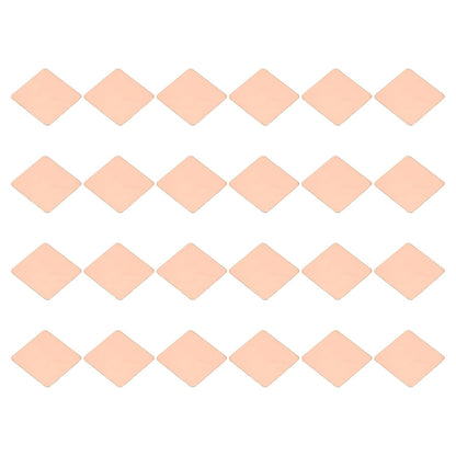 PATIKIL Copper Heatsink Pad Shims, 24 Pcs 20x20x0.3mm Copper Pad Shim IC Chipset GPU CPU Thermal Heatsink for Cooling Laptop Desktop Computer