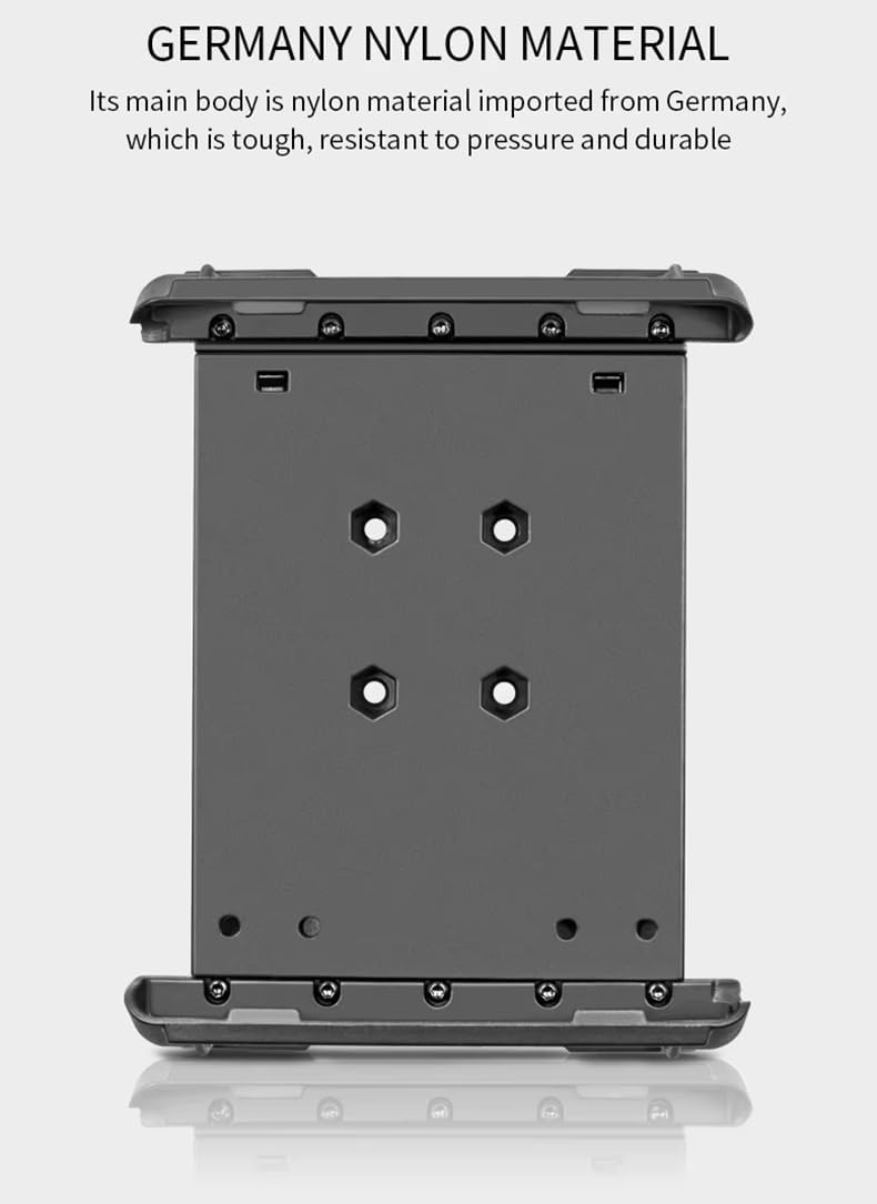 Strg Industrial Tablet Mount for 6.8" - 8.5" iPad/iPad mini Samsung Galaxy Tablets, Heavy Duty Tablet Holder Compatible with RAM B 1" and C 1.5" Size Round Ball Mounts Bases (Not Included Ball Mount)