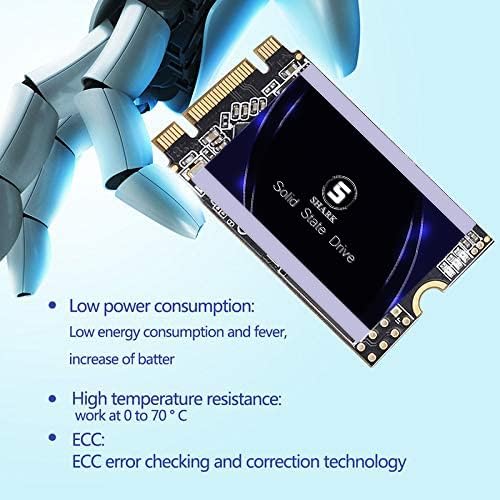 SSD SATA M.2 2242 500GB Shark Speed Ngff Internal Solid State Drive High Performance Hard Drive for Desktop Laptop SATA III 6Gb/s Includes SSD (500GB, M.2 2242)