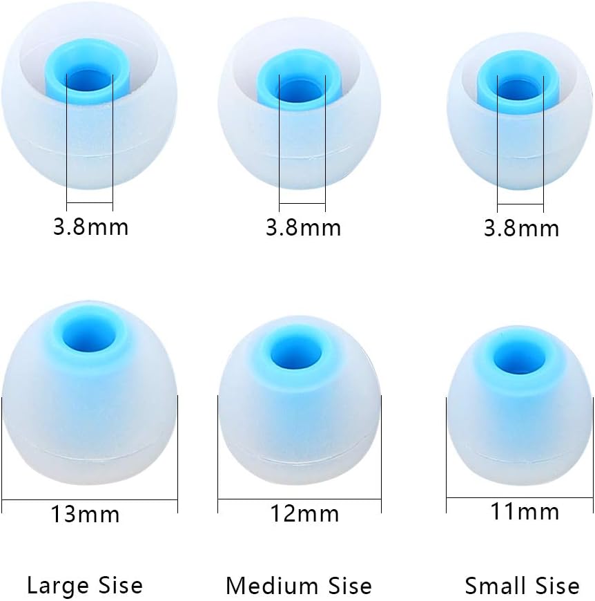 Brandless Earbud Tips Earbuds Replacement Tips Ear Tips Earbuds Eartips Eargels 9 Pairs SML