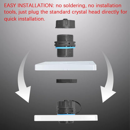 10PCS Panel Mounting Shielded CAT6 RJ45 Waterproof Connector Cat5/5e/6 8P8C Ethernet LAN Cable Coupler Double Head Adapter with Waterproof/Dust Cap