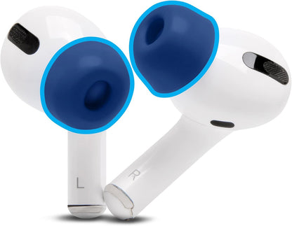 WC TipZ - Upgraded Memory Foam Ear Tips for Airpods Pro Made by Wicked Cushions | Improved Comfort, Tighter Seal, Better Foam Rebound Time | Fits Perfectly in Charging Case | (Navy Blue)