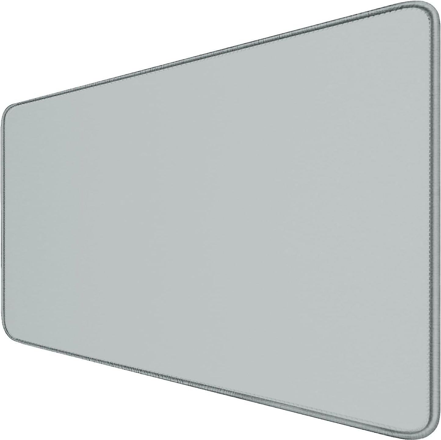 Large Gaming Mouse Pad with Stitched Edges, Durable Non-Slip Natural Rubber Base, Waterproof Computer Keyboard Pad Mat for Esports Pros/Gamer/Desktop/Office/Home - Grey
