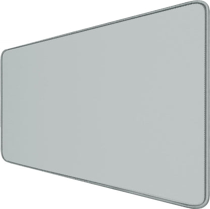 Large Gaming Mouse Pad with Stitched Edges, Durable Non-Slip Natural Rubber Base, Waterproof Computer Keyboard Pad Mat for Esports Pros/Gamer/Desktop/Office/Home - Grey