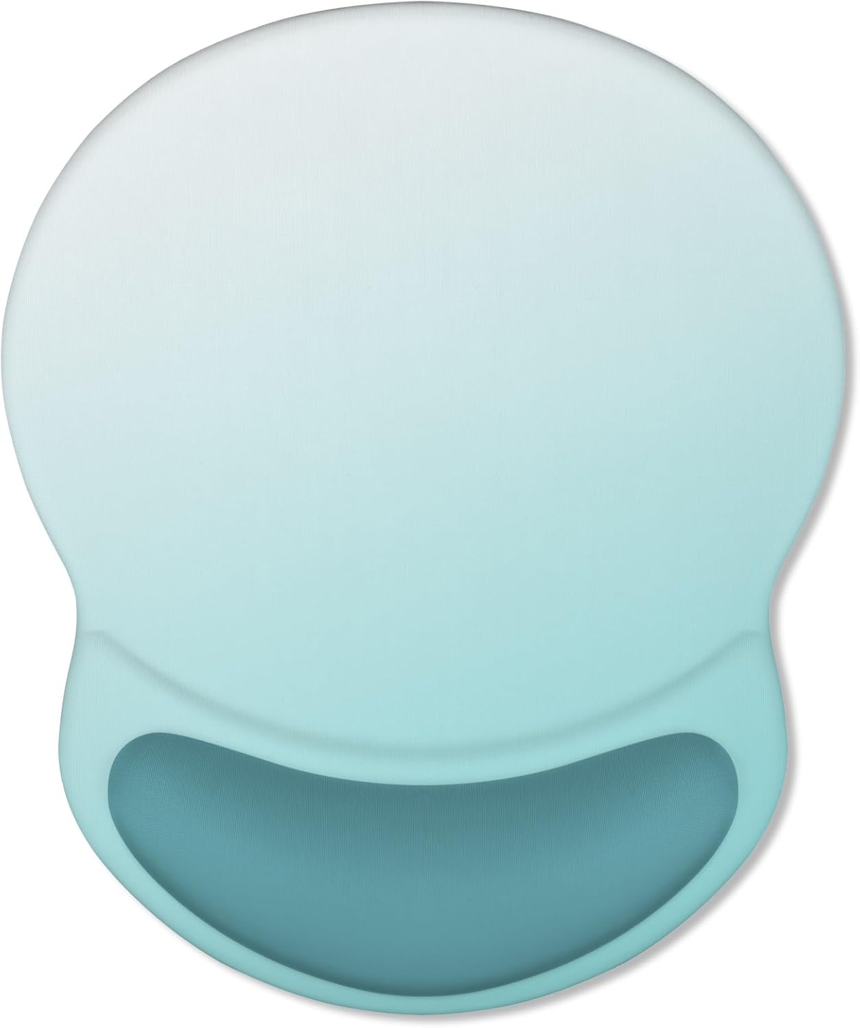 ITNRSIIET Ergonomic Mouse Pad with Comfort Gel Wrist Rest, Non-Slip PU Base, Smooth Textured Surface, Reduces Hand Fatigue & Wrist Pain, 8.7 x 7.2 Inch for Office Gaming Home, Light Green Gradient