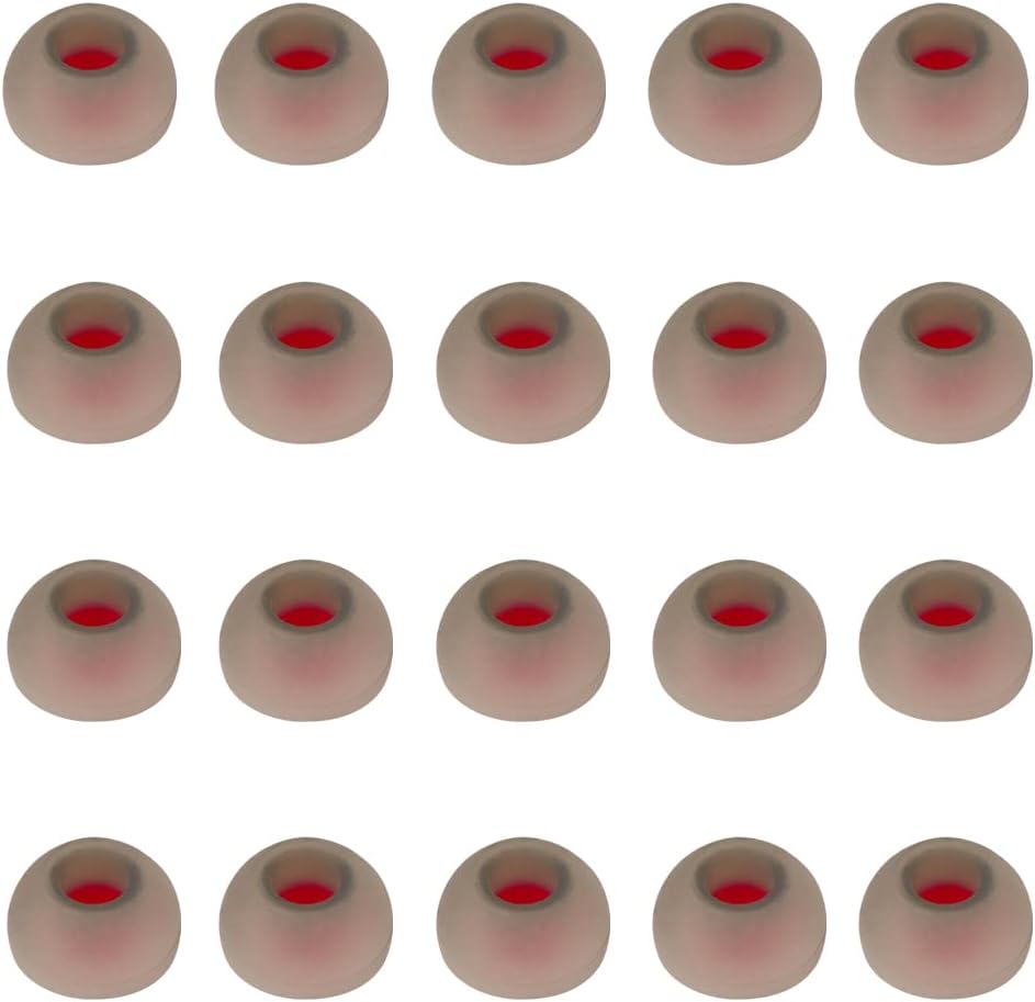 Replacement Earbud Tips Silicone Ear Tips for in- Ear Headphones Rubber Tips Ear Bud Tips,10 Pairs Large