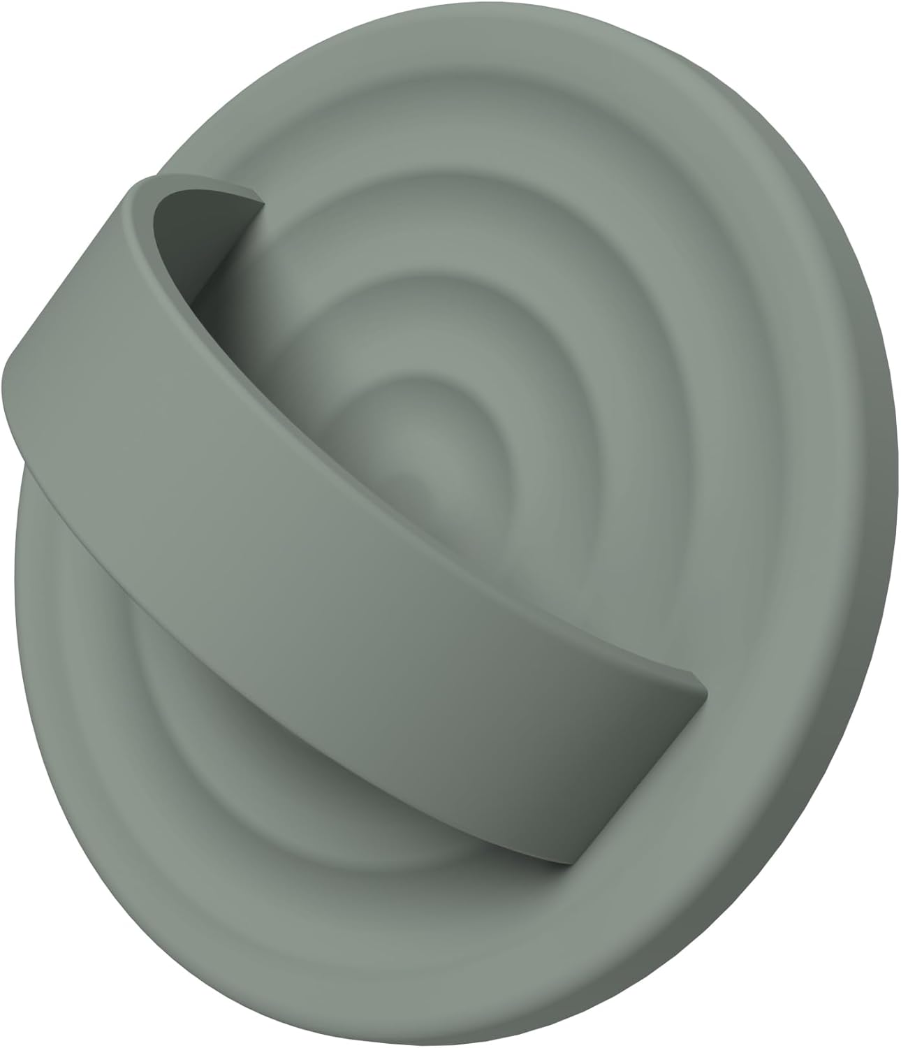 Magnetic Phone Ring Grip Holder, Silicone Finger Loop Grip, Compatible with MasSafe, Back of Phone for iPhone Pro Max/Plus/16/15/15/14/13/12 Series, Calke Green