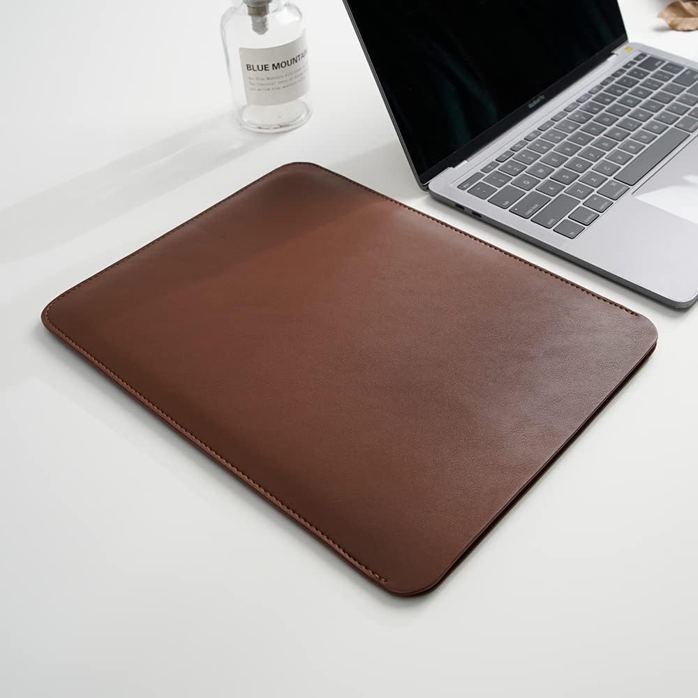Laptop Sleeve 14 Inch Compatible with New 14 inch MacBook Pro A2992/2918 M3 A2442, A2779, Surface Laptop 13.5 Color Dark Brown