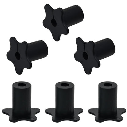 6pc Starlink Cable Grommet 5/8" Silicone Waterproof Wall Hole Pass Through Split Cable Bushings for TV Wire Ethernet Cord, Starlink Cable Routing Kit Accessories, 27.6mm/1.09" Ht, Black