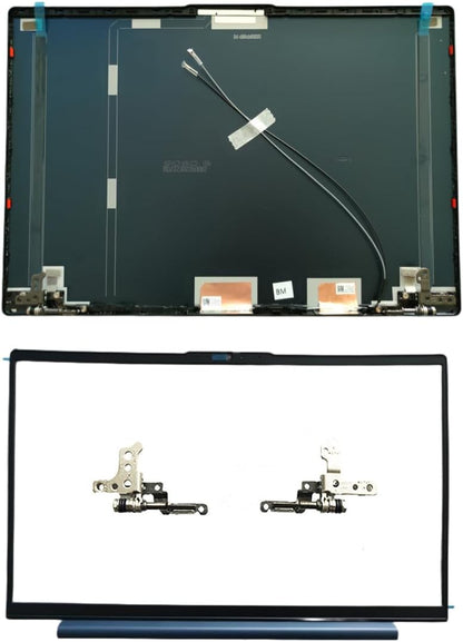 Replacement Laptop LCD Cover Back Rear Top Lid Hinges Front Bezel for Lenovo ideapad 5 15IIL05 15ARE05 15ITL05 5-15IIL05 5-15ARE05 5-15ITL05 5-15ALC05 5CB0X56073 5CB0Z31048 (Dark Blue)