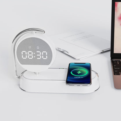 3 in1 mutifunction Mobile Wireless Charger with Digital Clocks and Night Lights fit for All Series Mobile That Support Wireless