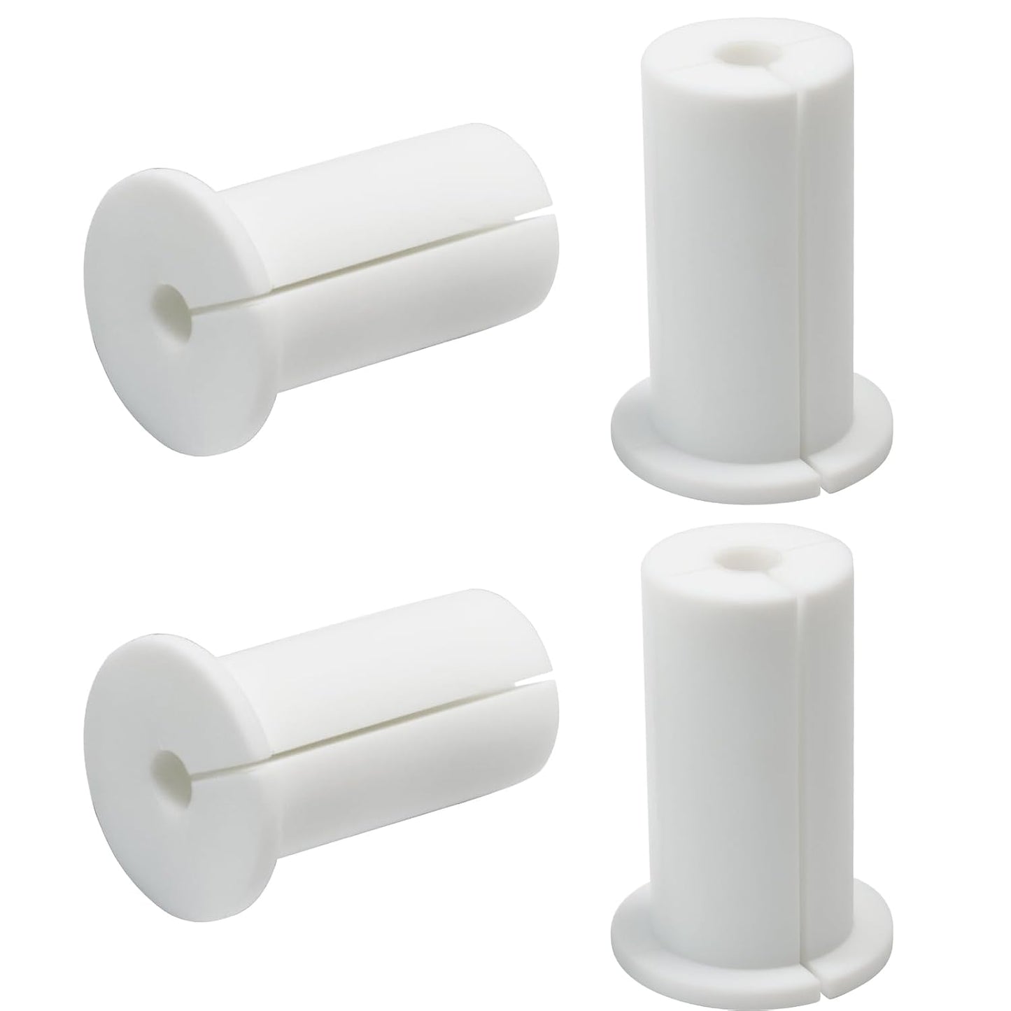 4pc Starlink Cable Grommet 1" Silicone Waterproof Wall Hole Pass Through Split Cable Bushings for TV Wire Ethernet Cord, Starlink Cable Routing Kit Accessories, 52.5mm/2.07" Ht, White