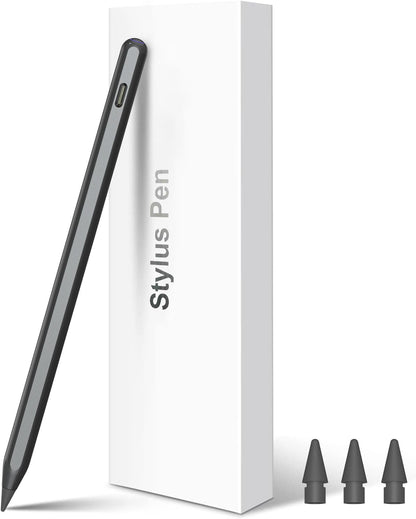 Pencil 2nd Generation Wireless Charging, Pencil for iPad with Tilt & Palm Rejection, Magnetic Stylus Pen Compatible with ipad Air 3/4/5, ipad Mini 5/6, ipad 6/7/8/9/10, ipad Pro 11/12.9 (Black)