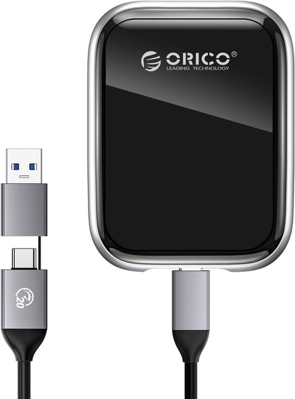 ORICO 2TB Portable SSD Up to 2000MB/s External Solid State Drive, USB 3.2 Gen 2x2 20Gbps with 2 in 1 USB C Cable, Compatibility with MacBook, iPad, iPhone 15, PSSD - A20