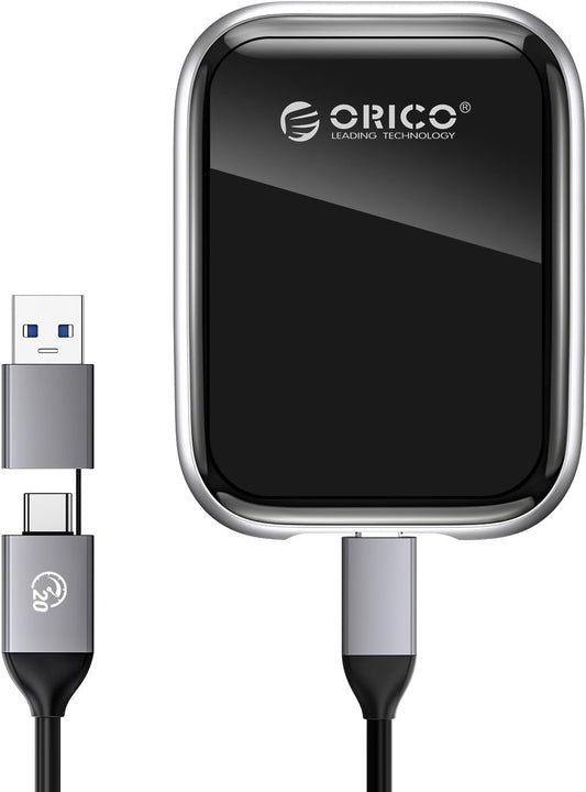 ORICO 2TB Portable SSD Up to 2000MB/s External Solid State Drive, USB 3.2 Gen 2x2 20Gbps with 2 in 1 USB C Cable, Compatibility with MacBook, iPad, iPhone 15, PSSD - A20