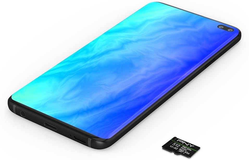 PNY 512GB PRO Elite Prime™ C10 U3 V30 A2 microSDXC Flash Memory Card – Ultra-Fast Speeds, Read 200MB/s, Write 150MB/s, 4K UHD, Full HD, UHS-I, for Smartphones, Drones, Action Cameras