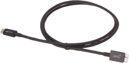 Amazon Basics USB-C to Micro USB 3.1 Gen 2 Fast Charging Cable, 10Gbps High-Speed, 3 Foot, Black