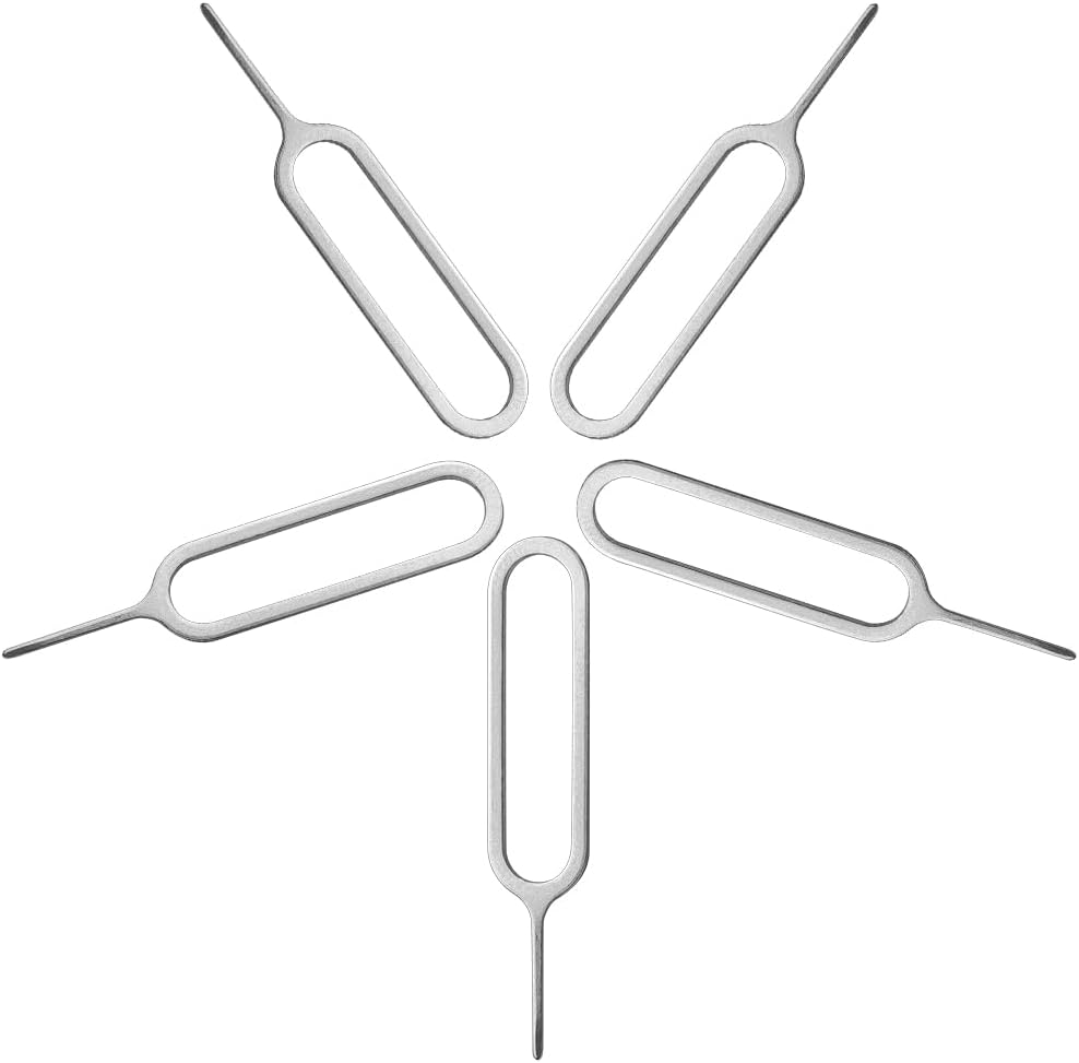 Sim Card Tray Pin Eject Removal Tool Needle Opener 5 Pack for Smartphones,Mifi, Wireless Hotspot,4G&5G Sim Card Routers.