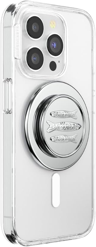 PopSockets Phone Grip for MagSafe with Kickstand, Magnetic Stand, Swappable Top, Secure Hold for iPhone MagSafe Cases, Phone & Tablet Grip, Cute PopSockets - Enamel Seashore Finds
